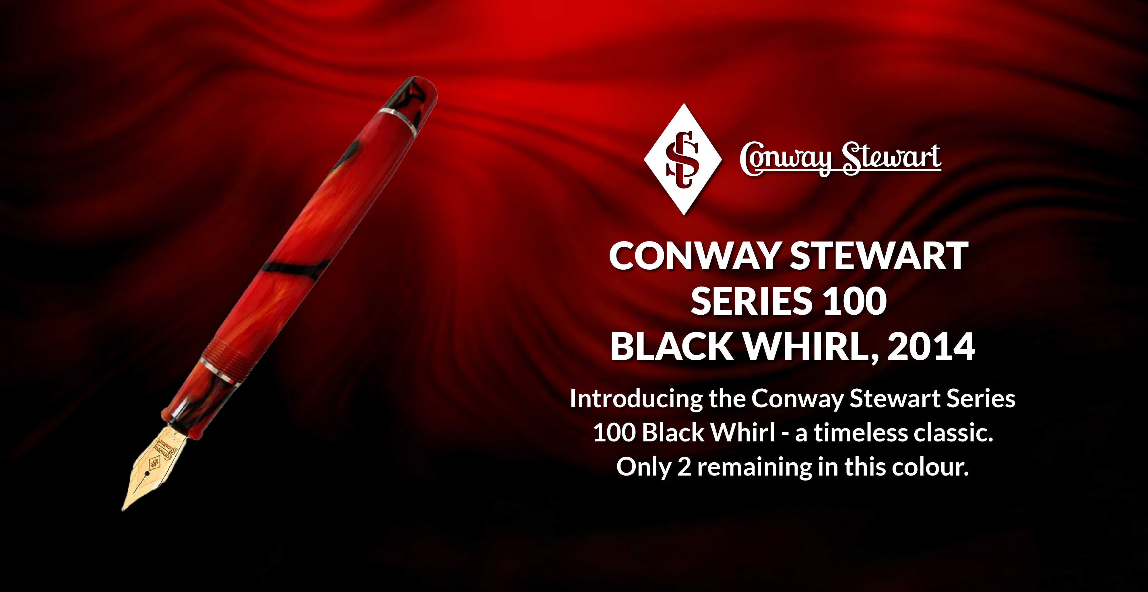 Conway Stewart Series 100 Black Whirl, 2014