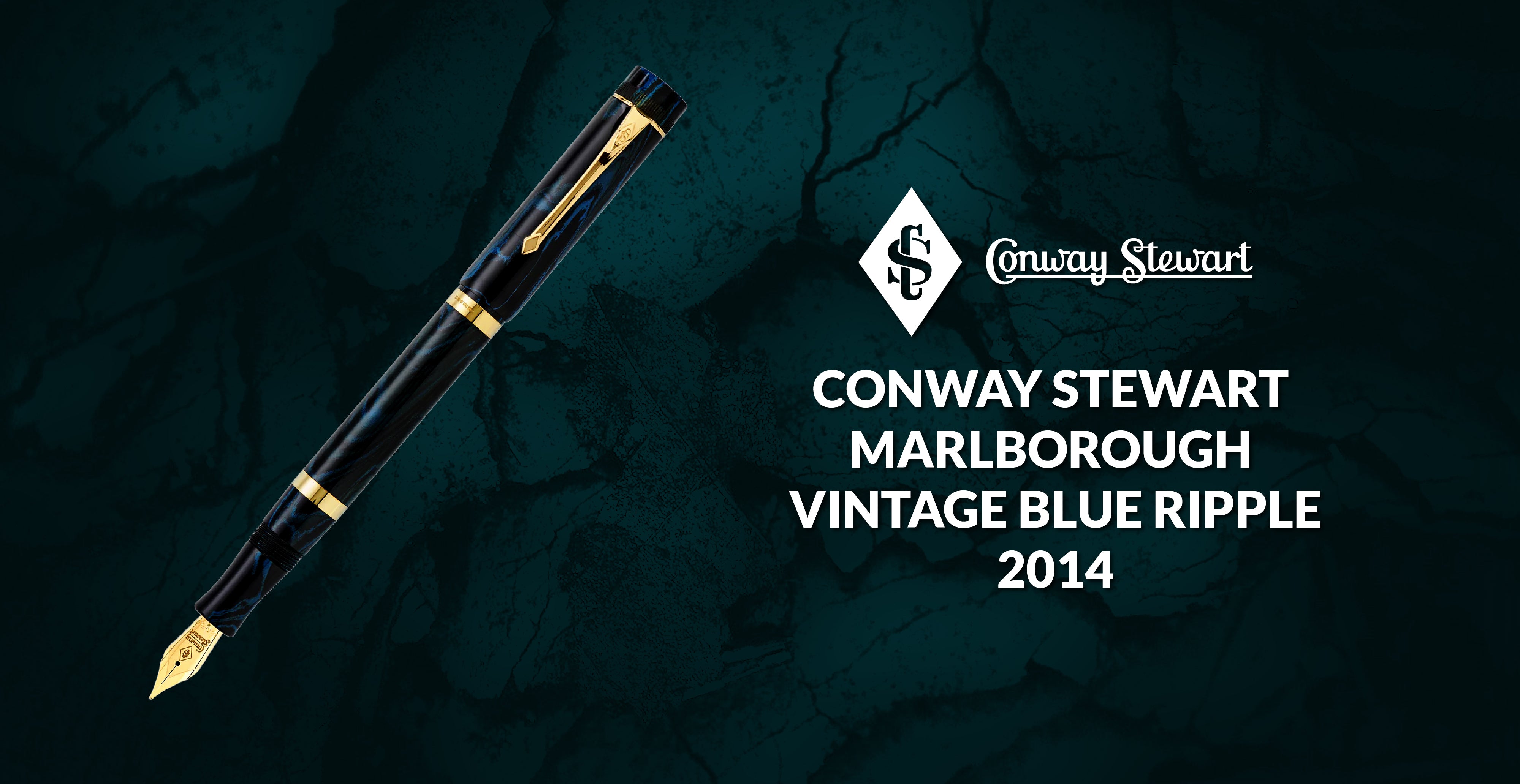 Conway Stewart Marlborough Vintage Blue Ripple, 2014 - Conway Stewart