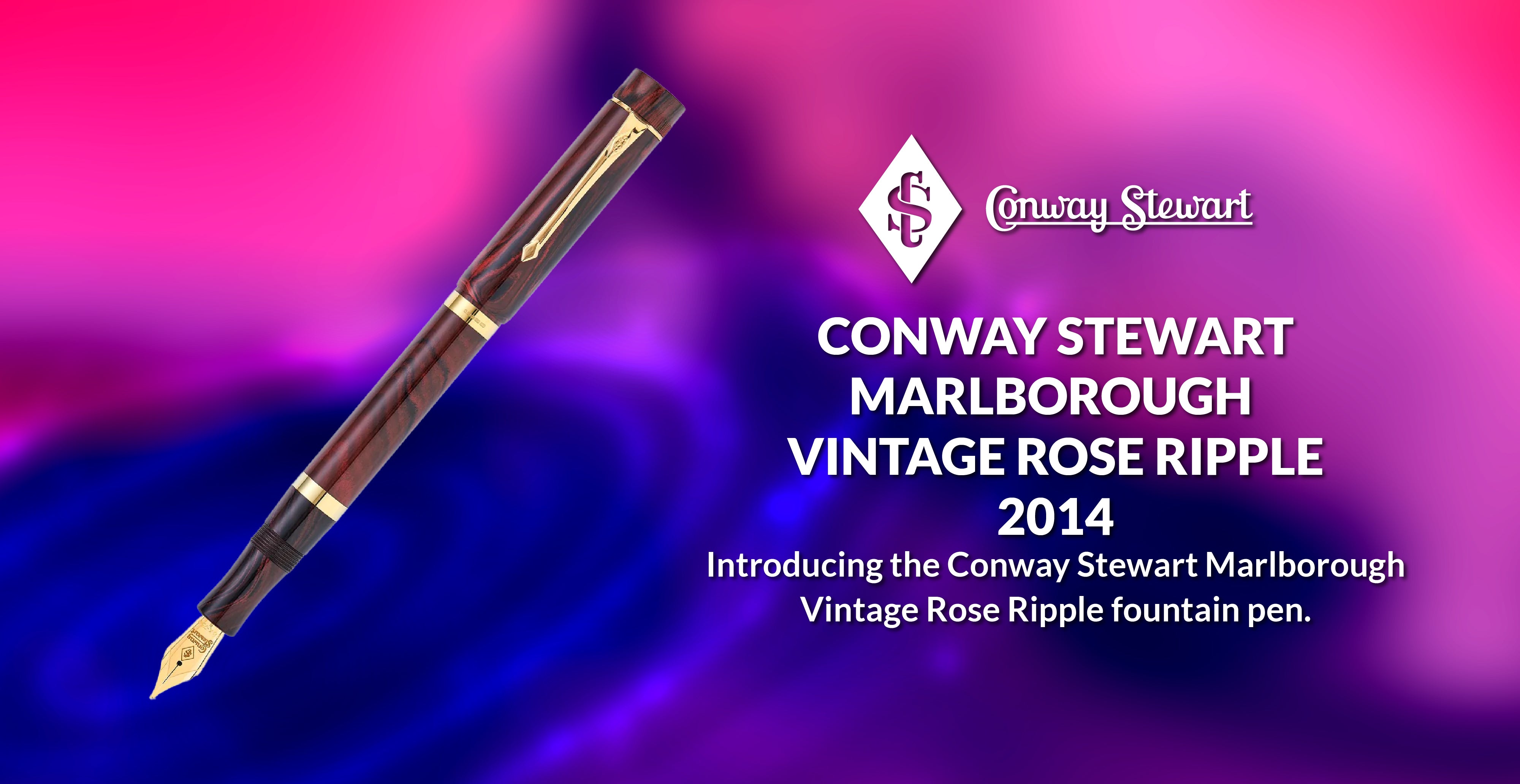 Conway Stewart Marlborough Vintage Rose Ripple, 2014 - Conway Stewart