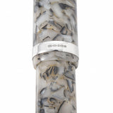 Close-up of the sterling silver cap band hallmark on the Churchill Quartz White